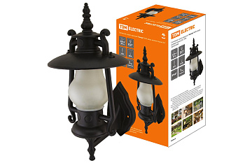 SQ0330-0099 Светильник садово-парковый "Кантри" 60 Вт, вверх, матовое/черный, Е27, TDM