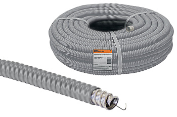 Металлорукав в ПВХ-изоляции РЗ-Ц-П 20 серый (25м) TDM