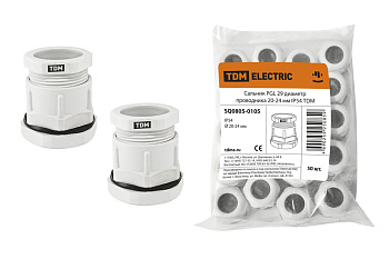 SQ0805-0105 Сальник PGL 29 диаметр проводника 20-24 мм IP54 TDM