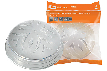 SQ0328-0030 Светильник НПО 106 "Плутон" серебро 1х40 Вт Е27 TDM