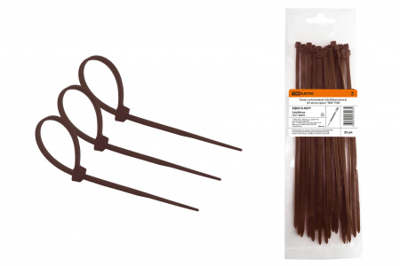 SQ0515-0377 Хомут нейлоновый 3.6х200мм (венге) (25 штук) серия "ЭКО" TDM - купить выгодно в Электромеханике