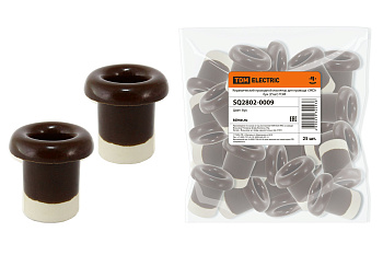 SQ2802-0009 Керамический проходной изолятор для провода  «ЭКО» бук (25шт) TDM