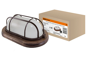 SQ0303-0439 Светильник НПБ1202 венге овал с реш. 100Вт IP54 TDM