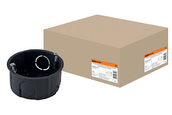 SQ1402-1103 Установочная коробка СП D65х25мм, саморезы, стыковочные узлы, IP20,TDM