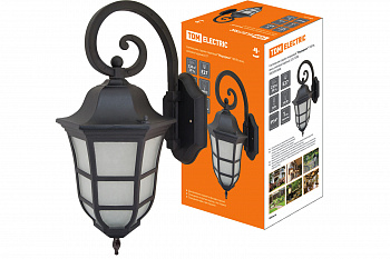 SQ0330-0096 Светильник садово-парковый "Меридиан" 100 Вт, вниз, матовое/черный, Е27, TDM