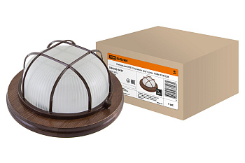 SQ0303-0427 Светильник НПБ1102 венге круг с реш. 100Вт IP54 TDM