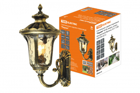 SQ0330-0212 Светильник садово-парковый "Париж" 60 Вт, вверх, алюм., прозрачное/бронза, Е27, TDM - купить выгодно в Электромеханике