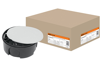 SQ1402-0195 Монтажная коробка У195 СП D75х30мм, крышка, TDM