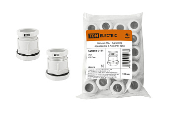 SQ0805-0101 Сальник PGL 11 диаметр проводника 6-7 мм IP54 TDM