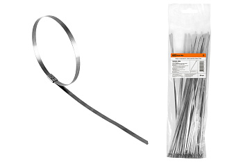 SQ0582-0006 Хомут стальной ХС (304) 4,6х250 (50шт) TDM