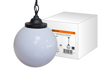 SQ0313-0007 Светильник НСБ 02-60-251 УХЛ4 60 Вт, IP40, шар опал 250 мм, цепь черная TDM