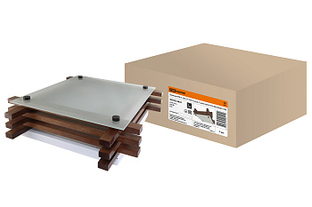 SQ0303-0404 Светильник НПБ 01-3х60-121 УХЛ4 "Бонсай-2" венге 3х60Вт IP20 (490х490х85) TDM