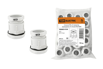 SQ0805-0104 Сальник PGL 21 диаметр проводника 14-15 мм IP54 TDM