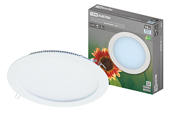 SQ0329-0011 Светильник ультратонкий встраиваемый светодиодный "Даунлайт" СВО (белый) 18 Вт 4000К TDM