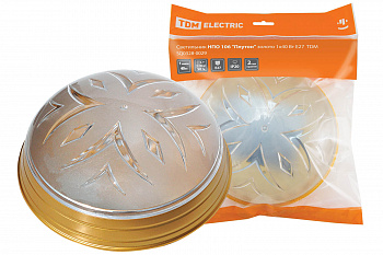 SQ0328-0029 Светильник НПО 106 "Плутон" золото 1х40 Вт Е27 TDM